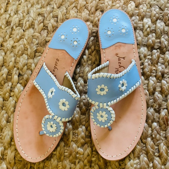 EUC Jack Rogers Jacks Palm Beach Sandals Sz 9 - Picture 2 of 3